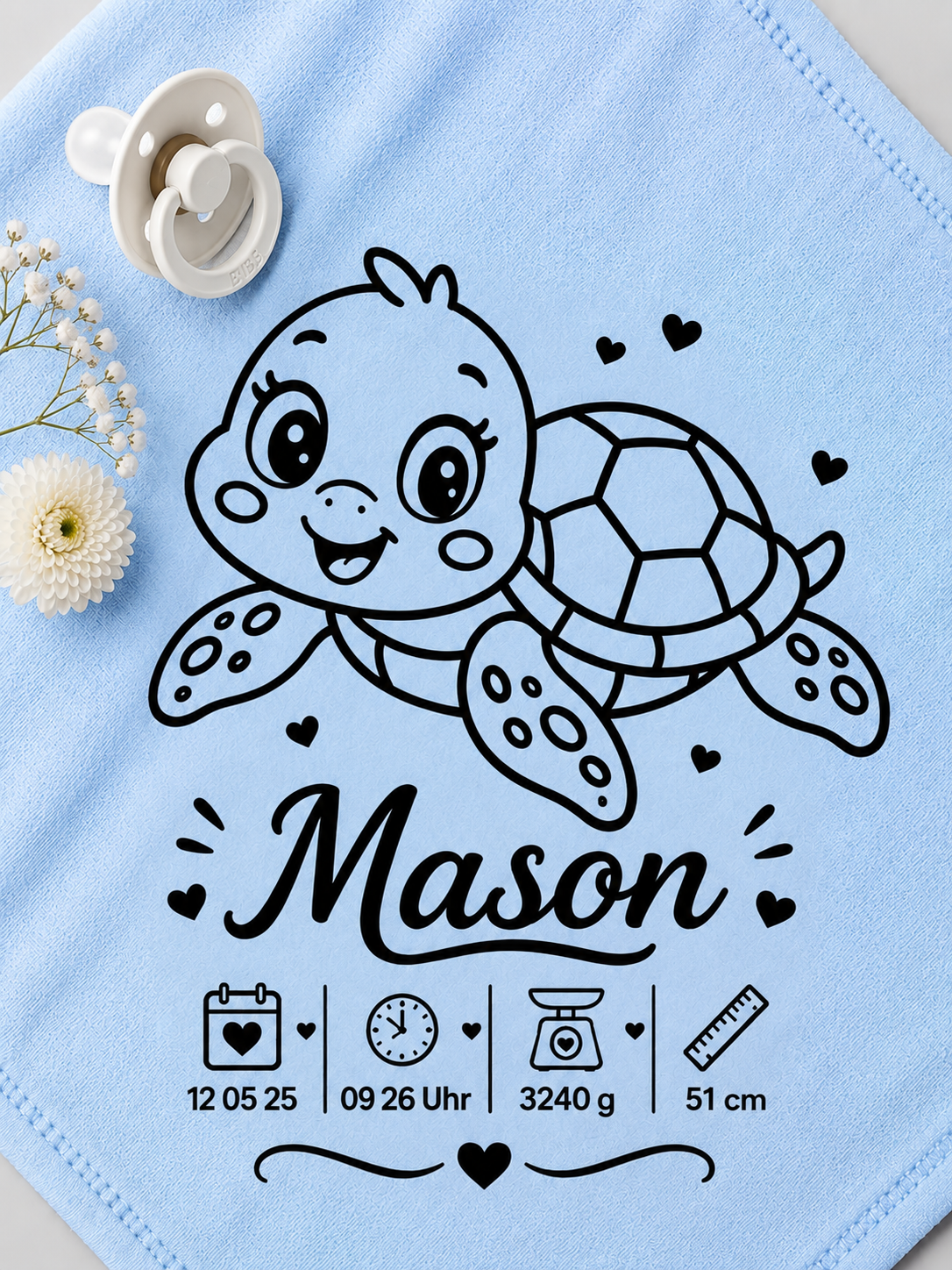 Personalisiertes Nuschi „Schildkröte“