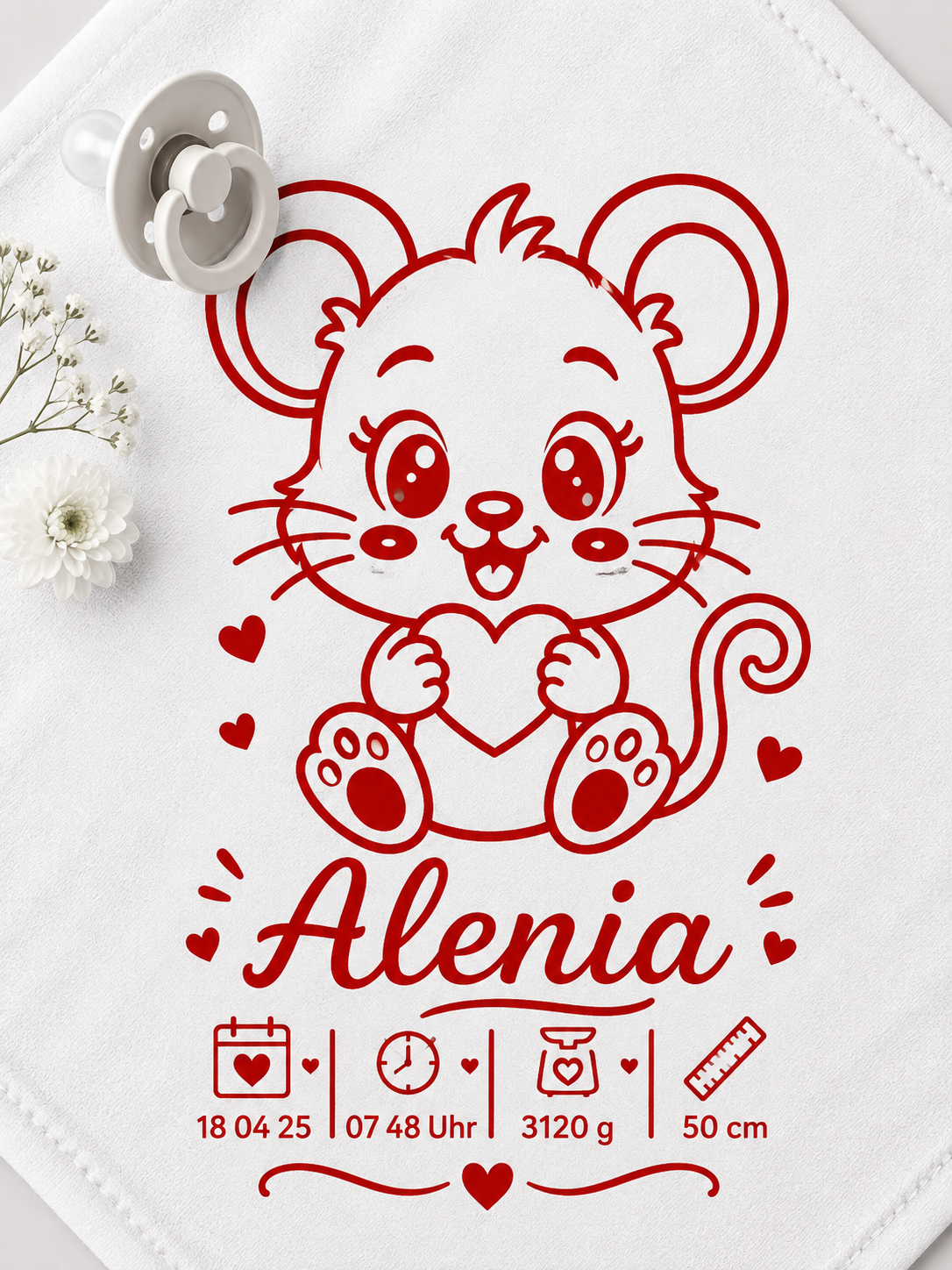 Personalisiertes Nuschi „Maus“