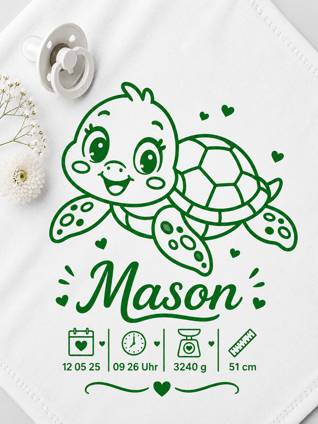 Personalisiertes Nuschi „Schildkröte“