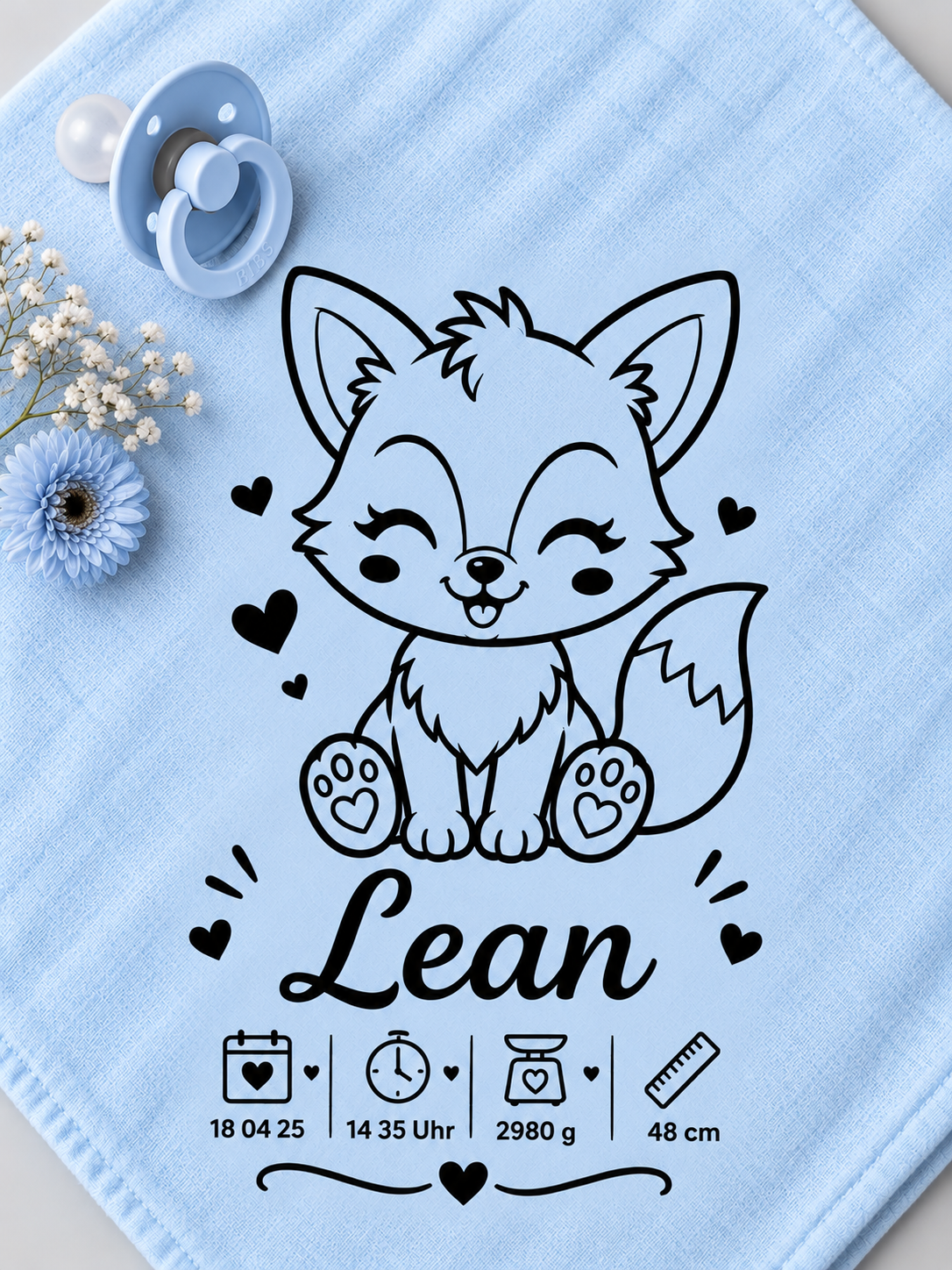 Personalisiertes Nuschi „Fuchs“