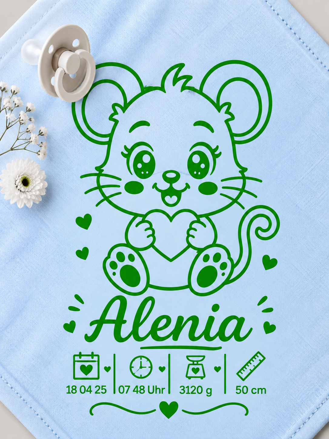 Personalisiertes Nuschi „Maus“