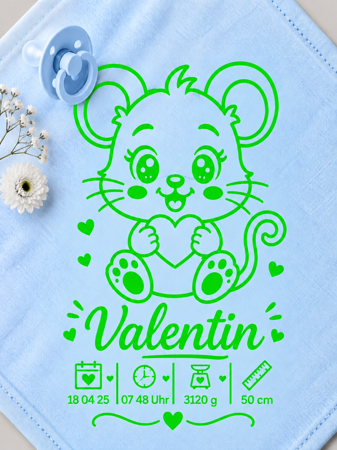 Personalisiertes Nuschi „Maus“