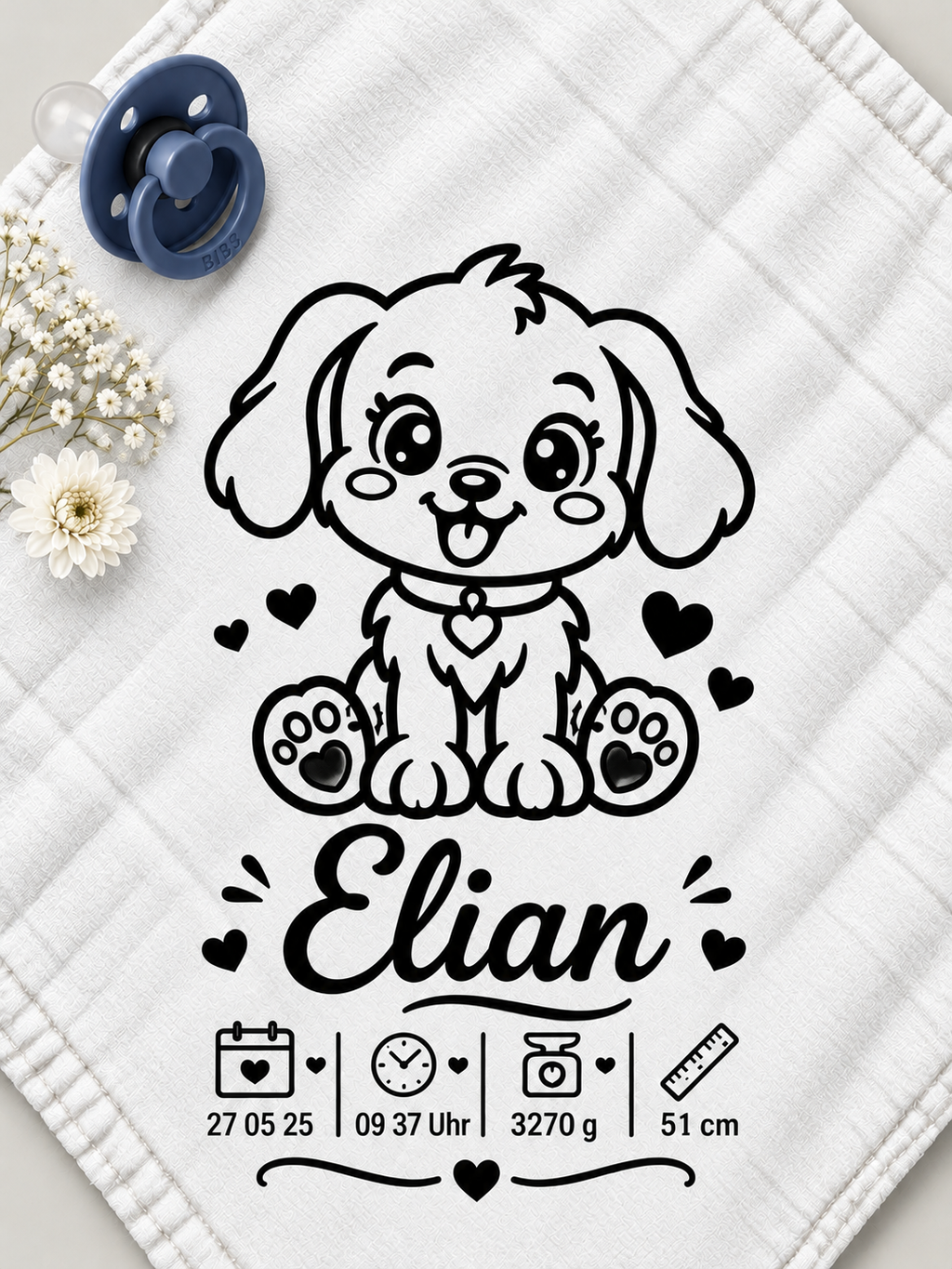 Personalisiertes Nuschi „Hund“