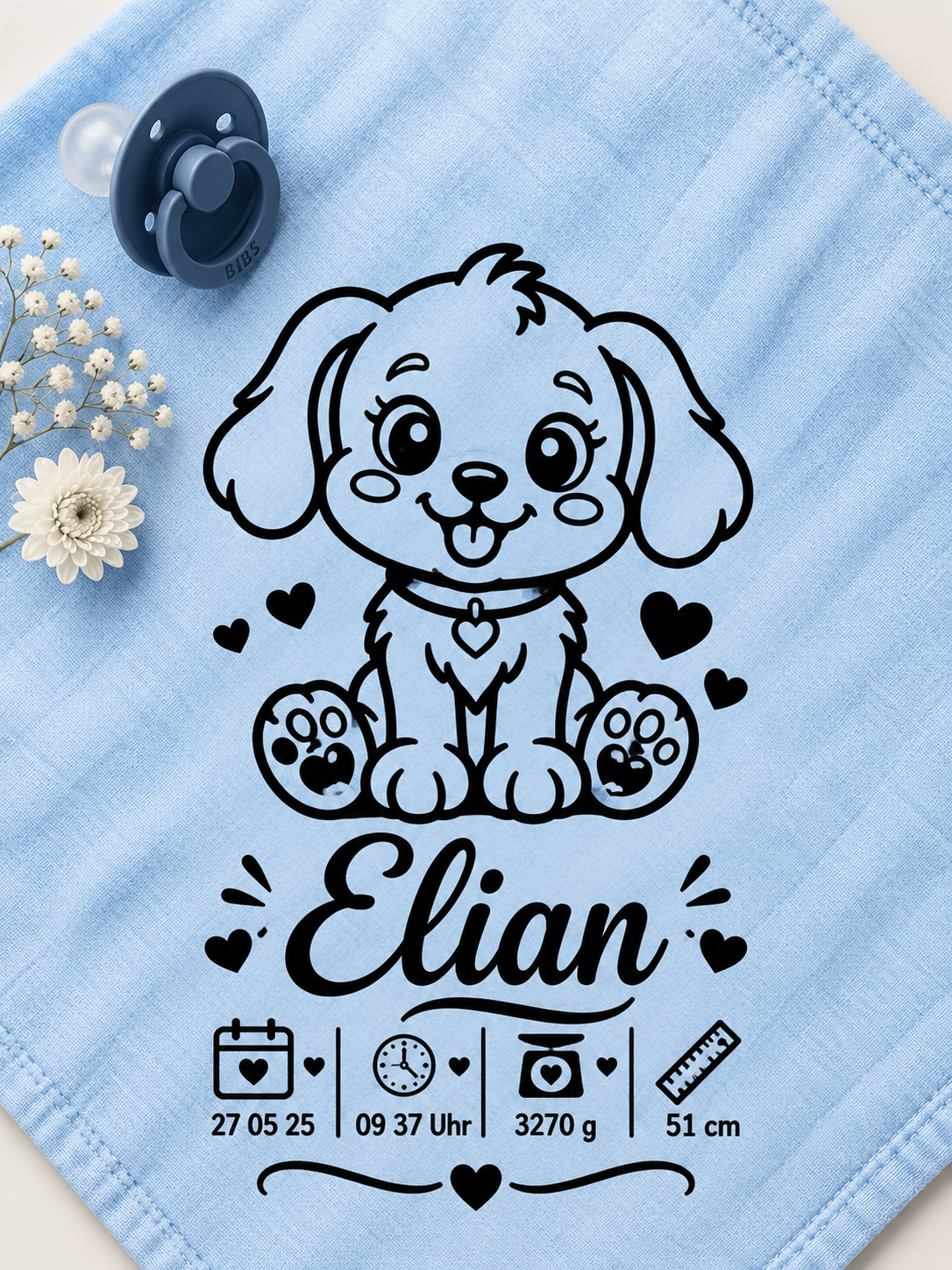 Personalisiertes Nuschi „Hund“