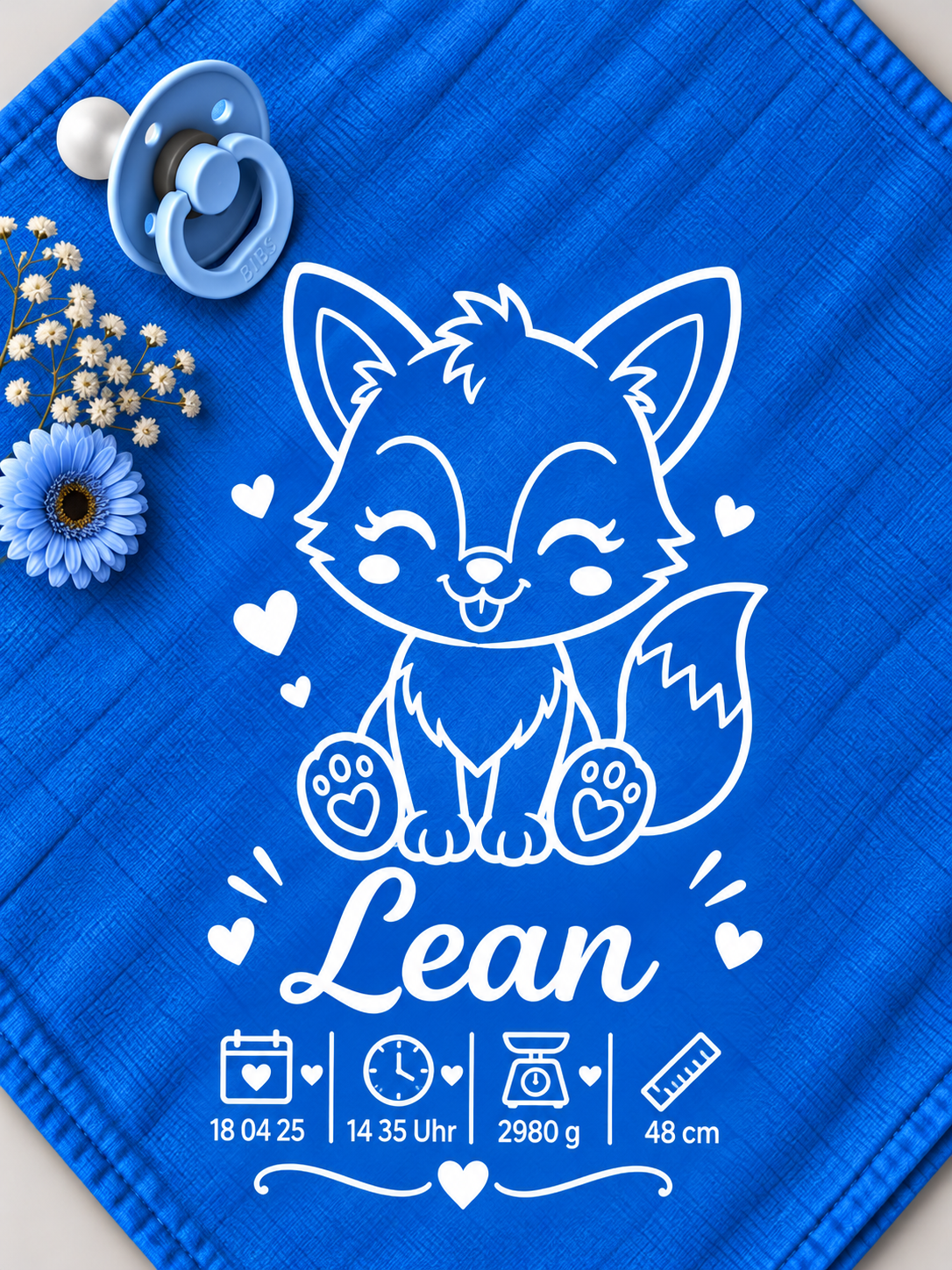 Personalisiertes Nuschi „Fuchs“
