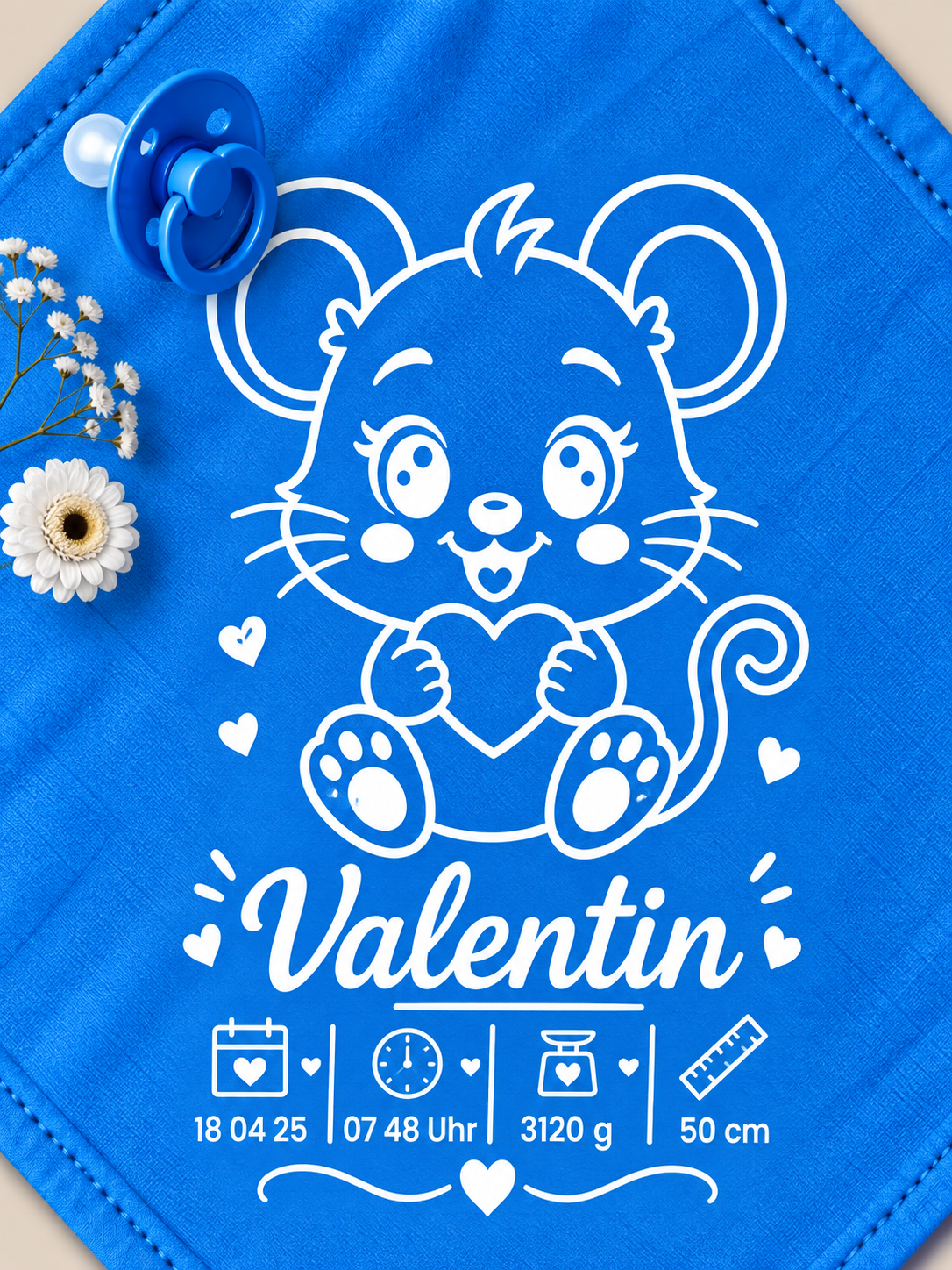 Personalisiertes Nuschi „Maus“