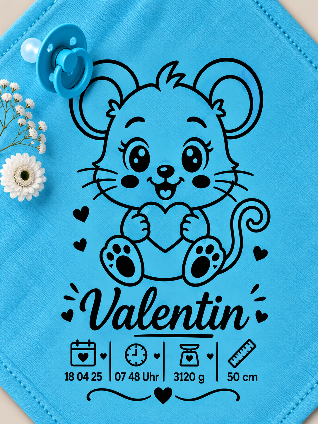 Personalisiertes Nuschi „Maus“