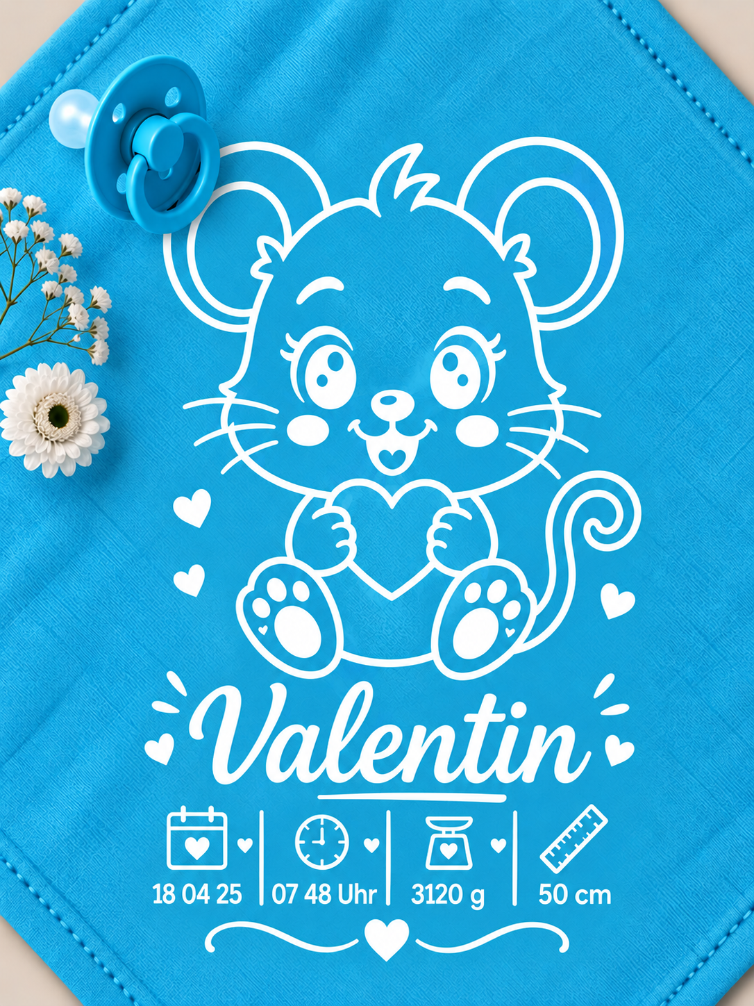 Personalisiertes Nuschi „Maus“