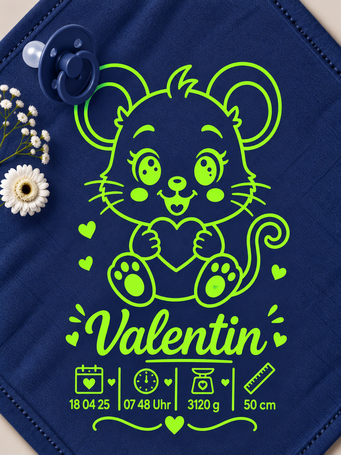Personalisiertes Nuschi „Maus“