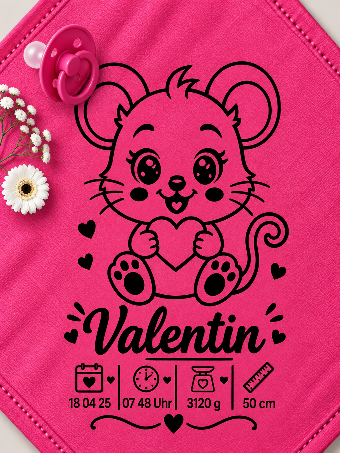 Personalisiertes Nuschi „Maus“