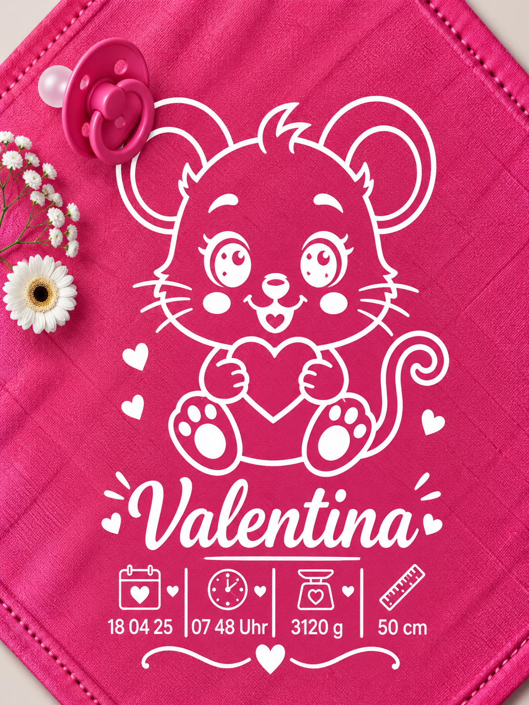 Personalisiertes Nuschi „Maus“
