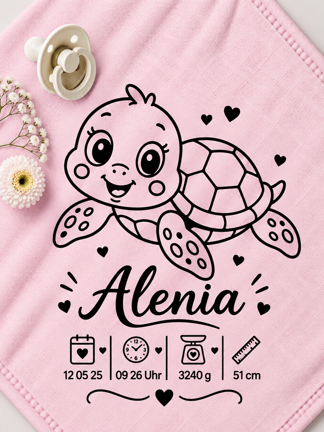 Personalisiertes Nuschi „Schildkröte“