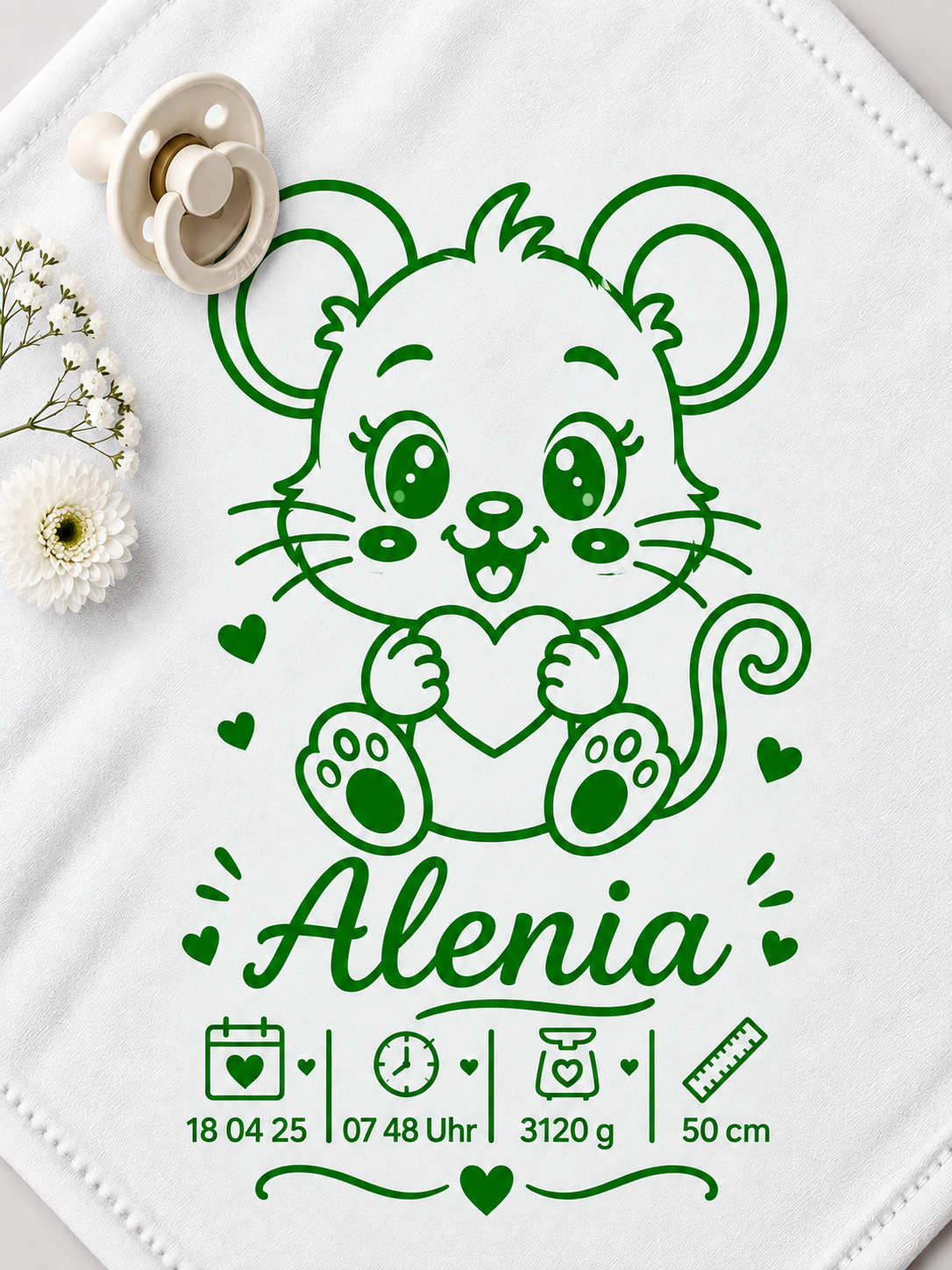 Personalisiertes Nuschi „Maus“