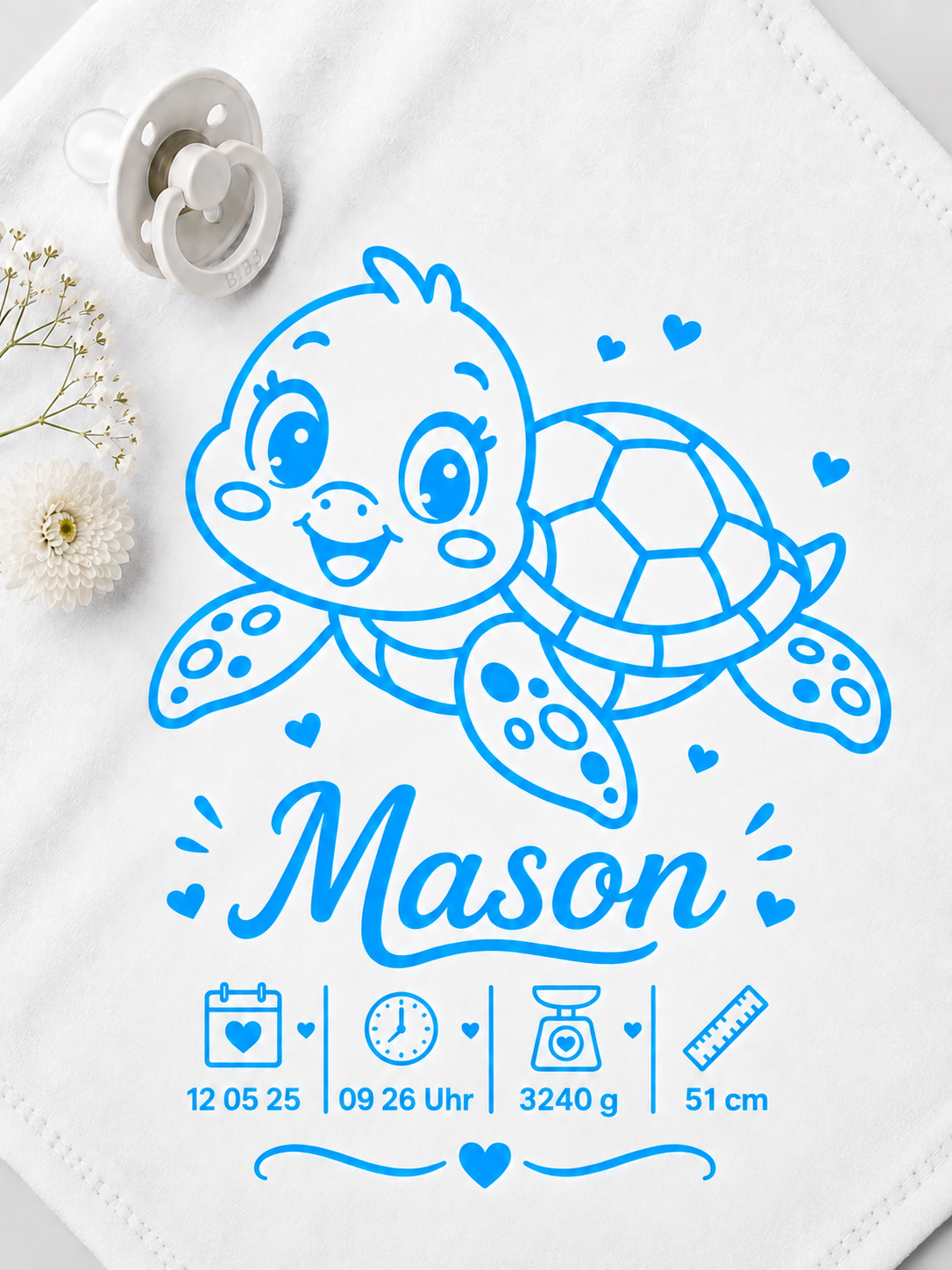 Personalisiertes Nuschi „Schildkröte“