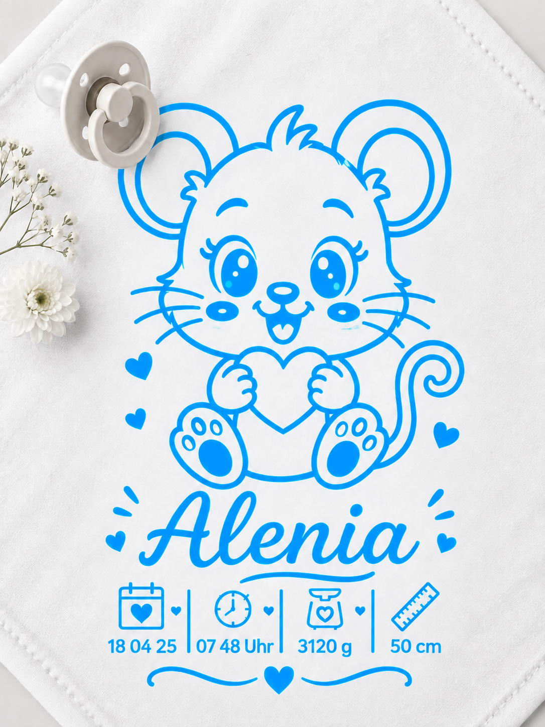 Personalisiertes Nuschi „Maus“