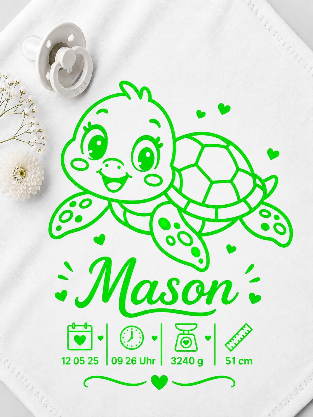 Personalisiertes Nuschi „Schildkröte“