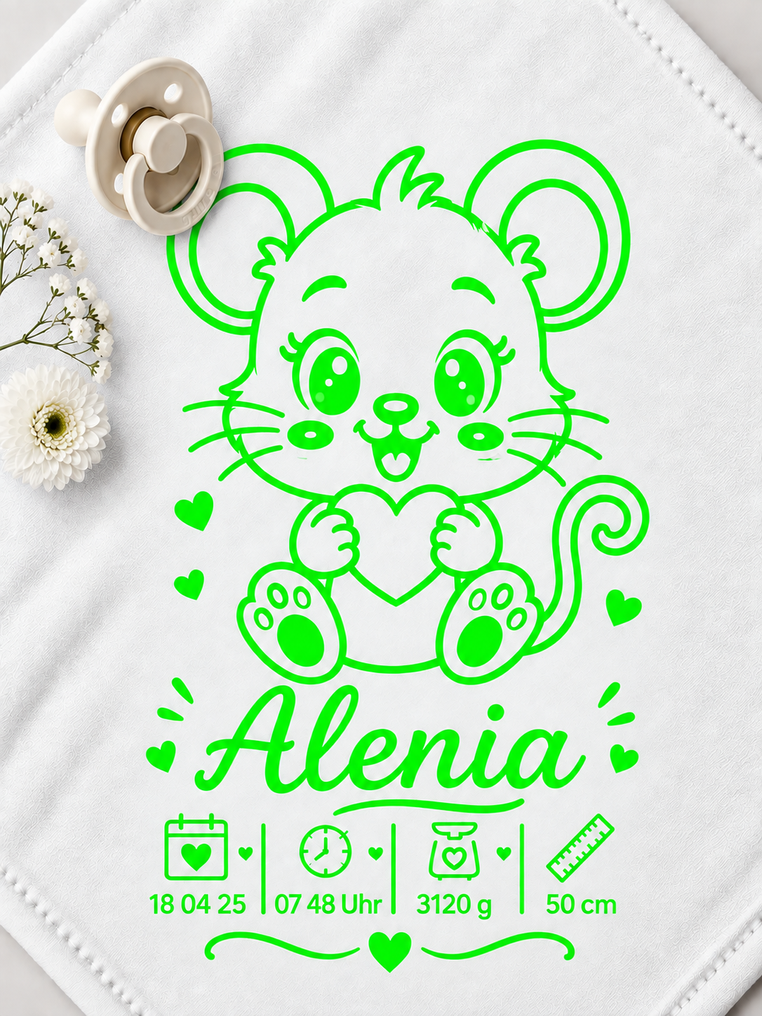 Personalisiertes Nuschi „Maus“