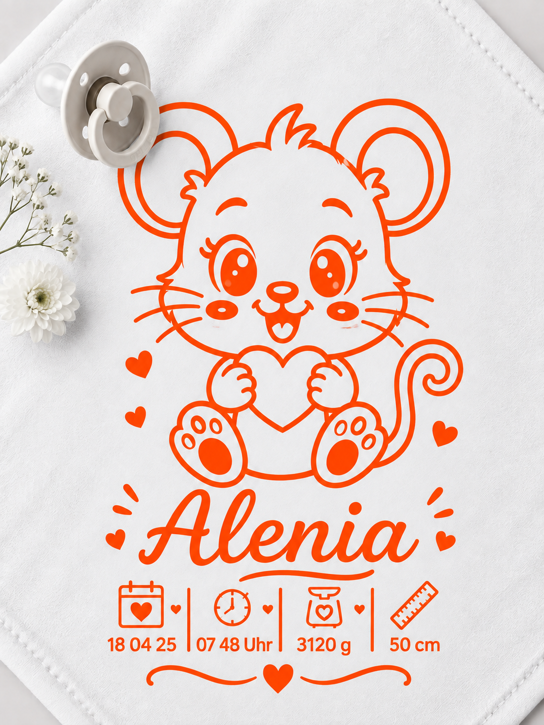 Personalisiertes Nuschi „Maus“